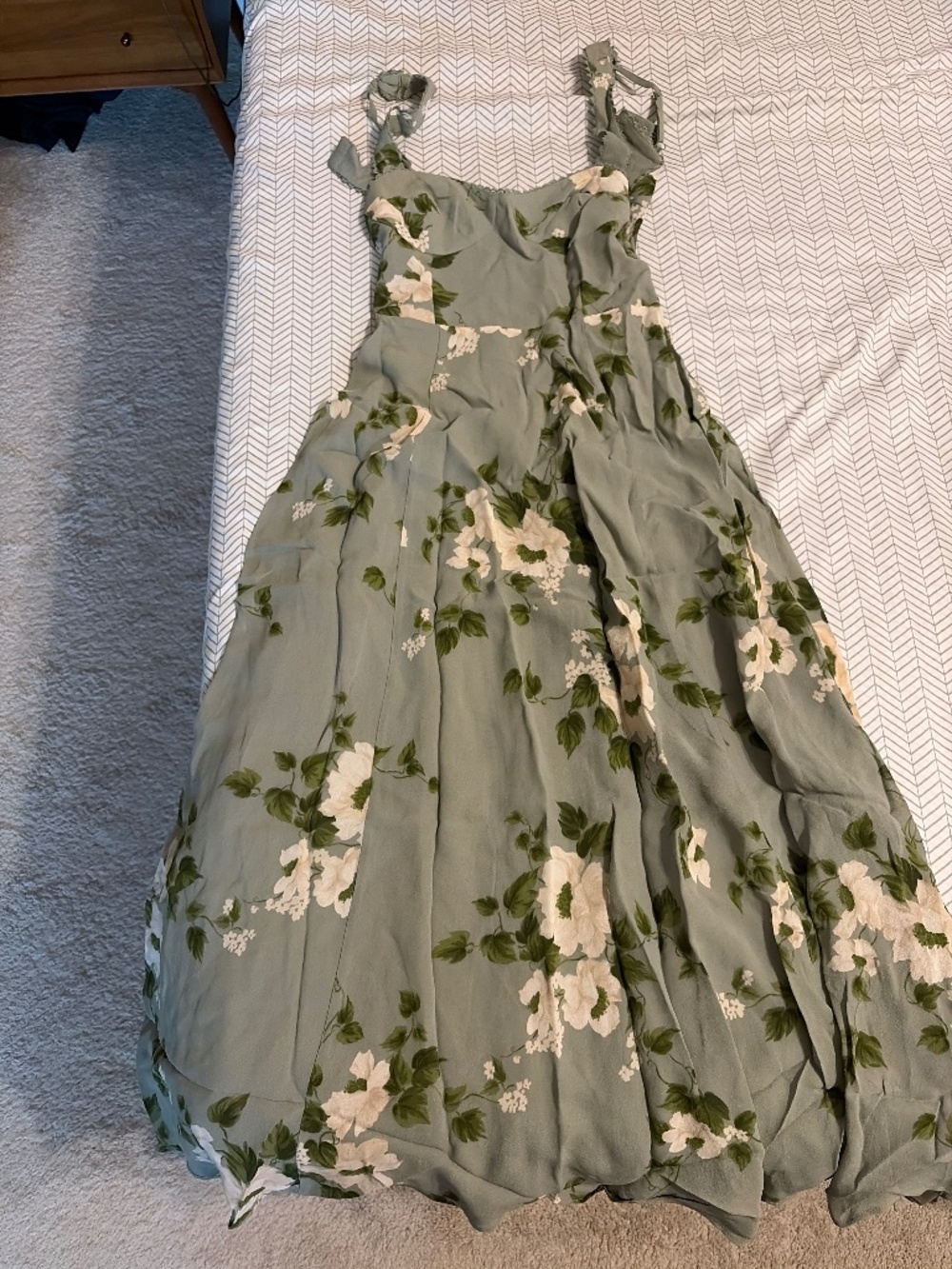 Reformation Lela Dress Green - Size 2